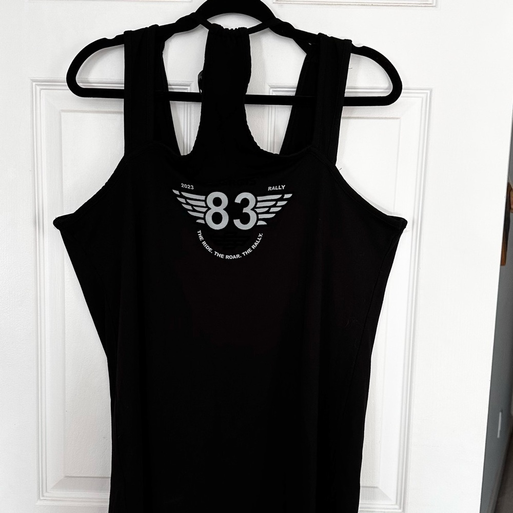 Sturgis Bike Week Tank Top 2023 - rhinestones, sparkly, stretch, black on black